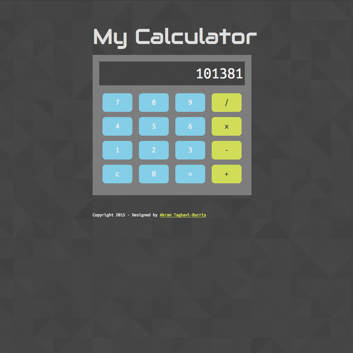 JavaScript Calculator